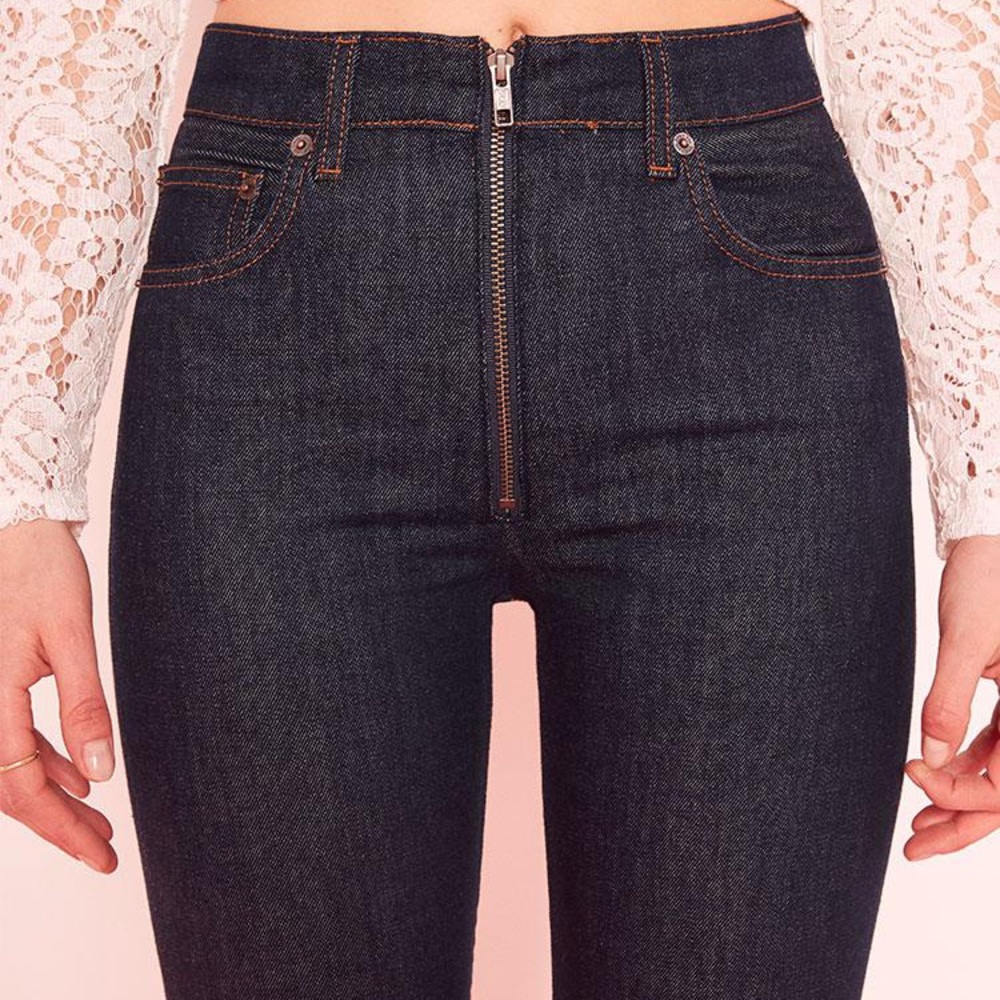 Reformation Brooke Straight Zip Jeans